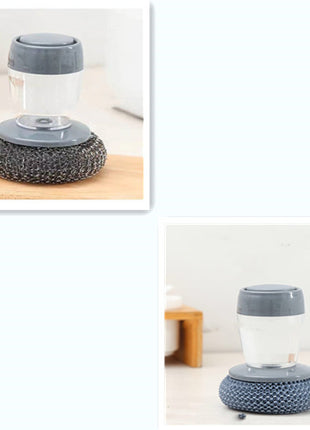 Kitchen Soap Dispensing Palm Brush Cleaner