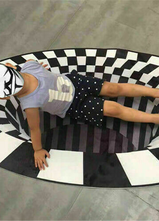3D Vortex Illusion Rug
