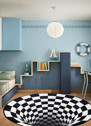 3D Vortex Illusion Rug