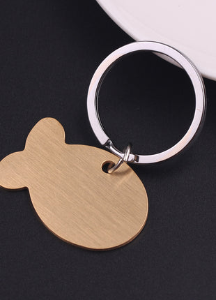 Llavero con etiqueta de identificación personalizada para perro y gato, grabado para mascota