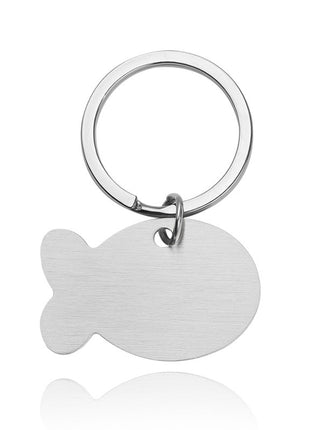 Llavero con etiqueta de identificación personalizada para perro y gato, grabado para mascota