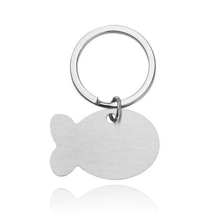 Personalized Cat Dog Pet ID Tag Keychain Engraved Pet