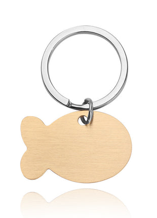 Llavero con etiqueta de identificación personalizada para perro y gato, grabado para mascota