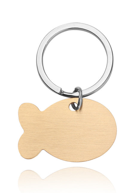 Llavero con etiqueta de identificación personalizada para perro y gato, grabado para mascota