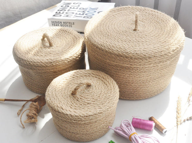 Japanese Linen Storage Basket