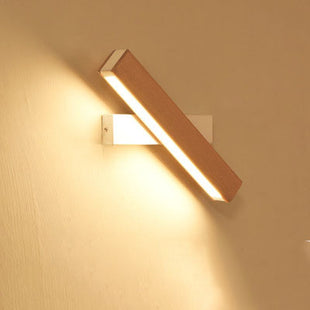 Adjustable Wooden LED Wall Lamp