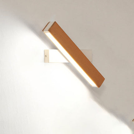 Adjustable Wooden LED Wall Lamp