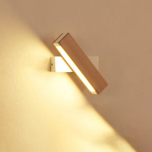 Adjustable Wooden LED Wall Lamp