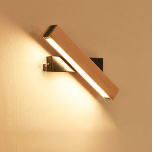 Adjustable Wooden LED Wall Lamp