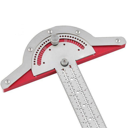 Woodworkers Edge Ruler Protractor Angle Protractor
