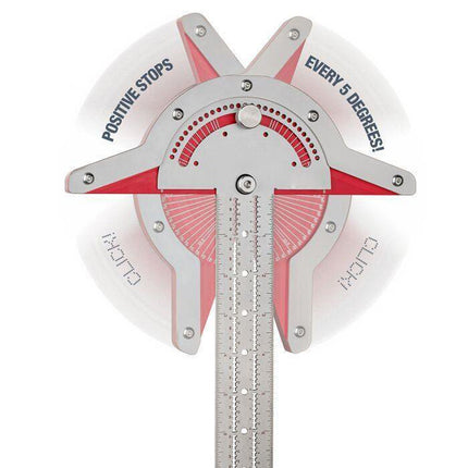 Woodworkers Edge Ruler Protractor Angle Protractor