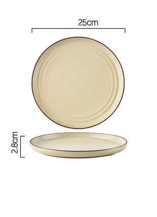 Vajilla y vajilla de combinación de cuenco y plato sencillos Wind