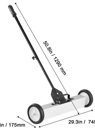 50-Lb Rolling Magnetic Sweeper