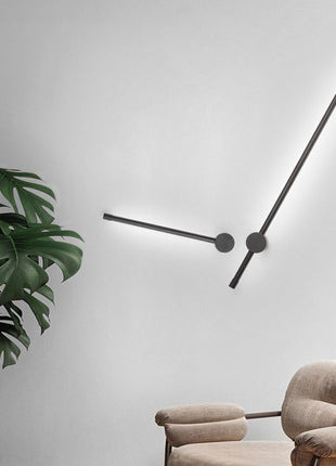 Lámpara de pared de tira, lámpara de noche de línea LED nórdica