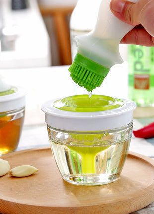 Cepillo de aceite de cocina plegable para botellas
