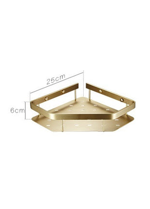 Brass Bathroom Wall Shelf