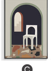 C / 30x40cm / Black Framed