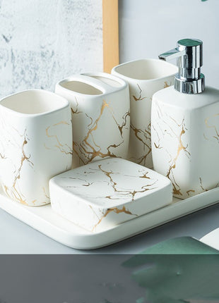Lavar el baño, regalo, taza de enjuague bucal