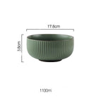 Dark Green / 7in soup bowl