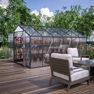 8 X 12'Outdoor Greenhouse, Heavy Duty Polycarbonate Greenhouse