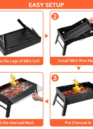 Folding BBQ Grill for Camping