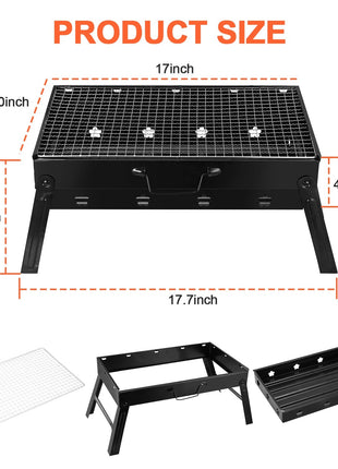 Folding BBQ Grill for Camping