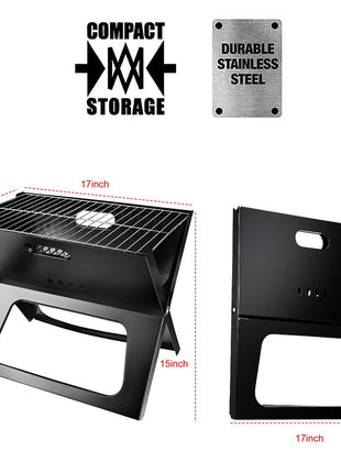 Portable Foldable Charcoal Grill