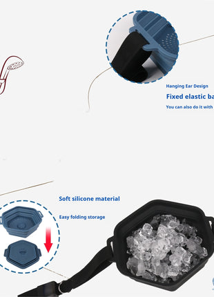 Reproductor de baño de hielo plegable para hacer hielo en el baño