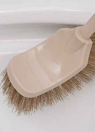 Cepillo de baño con mango de madera para el hogar, herramientas de limpieza para el baño