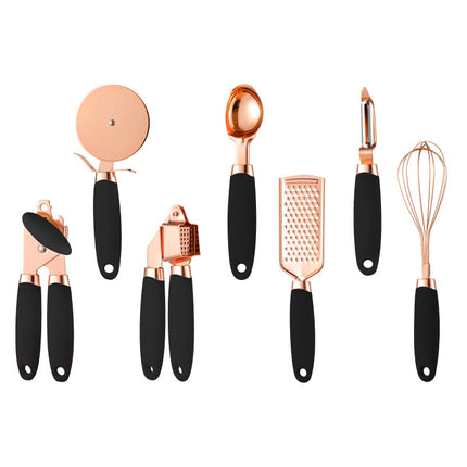 Juego de pelador de cocina con revestimiento de cobre