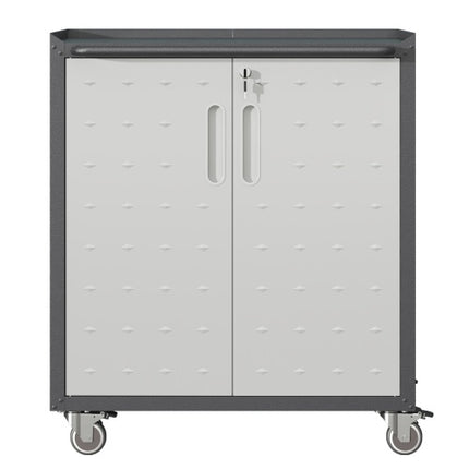 Heavy-Duty Metal Garage Storage Cabinet With Wheels