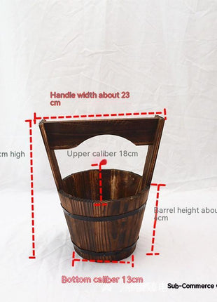 Carbonized Wooden Succulent Planter