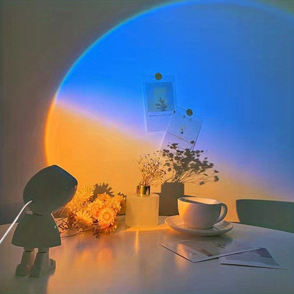 Rainbow Sunset Light Projector Lamp Atmosphere Led Night Light