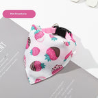 Pink Strawberry Saliva Towel / L