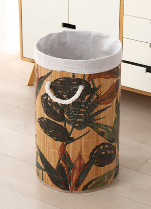 Bamboo Woven Laundry Basket