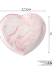 9inch pink heart plate