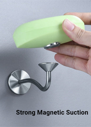 Jabonera magnética para baño tipo S