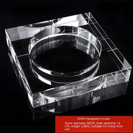 Office Home Fashion Crystal Glass Ashtray