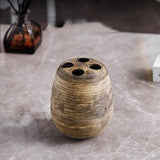 Artículos de baño de cerámica cepillada retro hechos a mano