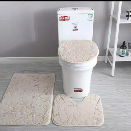 Three-piece Toilet Set Bathroom Mats
