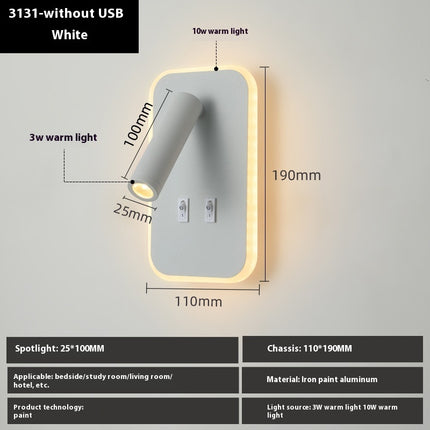 Modern Minimalist Master Bedroom Living Room Wall Lamp