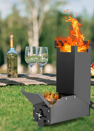Portable Folding Stainless Steel Wood Stove