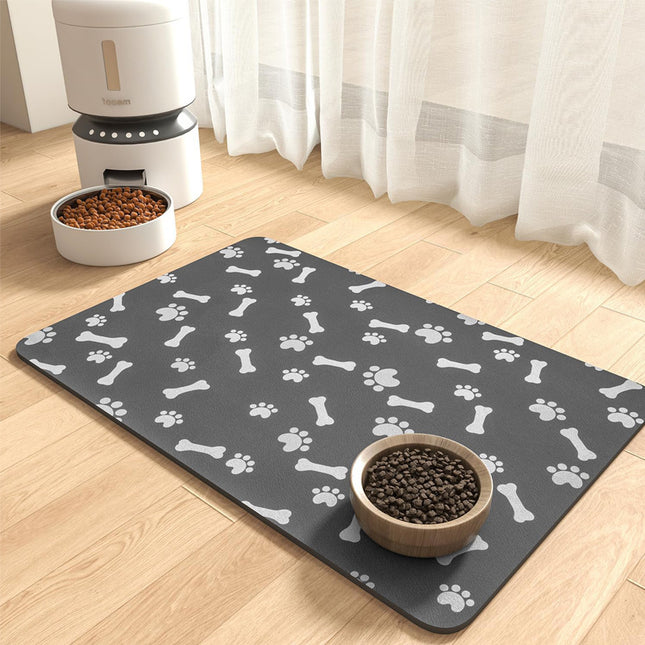 Pet Feeding Mat-Absorbent Dog Mat For Food