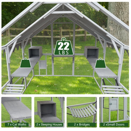 Large Outdoor Cat Enclosure