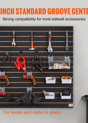 Black Garage Slatwall Panels