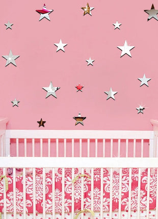 Star Mirror Wall Stickers