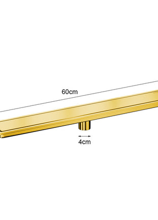 Desagüe de suelo para ducha de baño rectangular de acero inoxidable