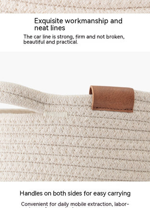 Laundry Basket Woven Cotton String