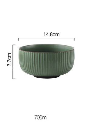 Vajilla y vajilla de combinación de cuenco y plato sencillos Wind