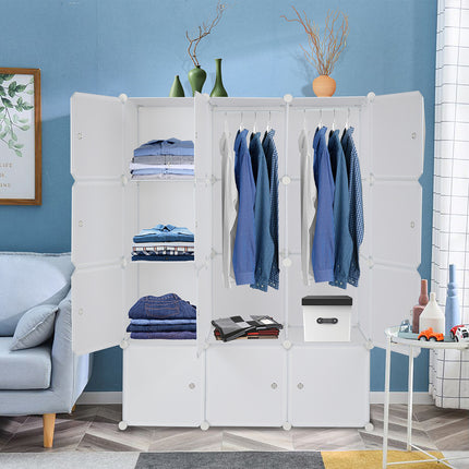 4-layer 12-compartment Rubik's Cube Wardrobe